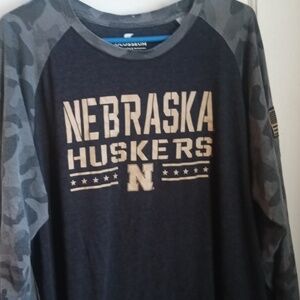 Colosseum Nebraska Huskers Black Tee